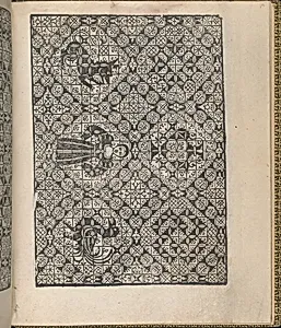 Giardineto novo di punti tagliati et gropposi per exercitio & ornamento delle donne (Venice 1554), page 19 (recto) by Lloyd, Wallis & Lloyd|Matteo Pagano