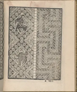 Giardineto novo di punti tagliati et gropposi per exercitio & ornamento delle donne (Venice 1554), page 5 (recto)