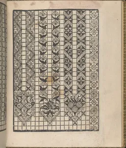 Giardineto novo di punti tagliati et gropposi per exercitio & ornamento delle donne (Venice 1554), page 15 (recto)