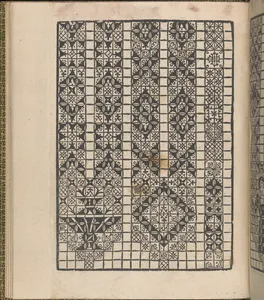 Giardineto novo di punti tagliati et gropposi per exercitio & ornamento delle donne (Venice 1554), page 15 (verso)
