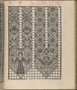 Giardineto novo di punti tagliati et gropposi per exercitio & ornamento delle donne (Venice 1554), page 16 (recto)
