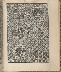 Giardineto novo di punti tagliati et gropposi per exercitio & ornamento delle donne (Venice 1554), page 19 (recto)