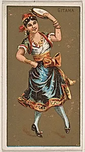 Gitana, from National Dances (N225, Type 1) issued by Kinney Bros. by Kinney Brothers Tobacco Company