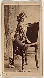 Gladday Virvian, from the Actresses series (N245) issued by Kinney Brothers to promote Sweet Caporal Cigarettes by Kinney Brothers Tobacco Company