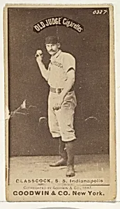 Glasscock, Shortstop, Indianapolis, from the Old Judge series (N172) for Old Judge Cigarettes by Goodwin & Company