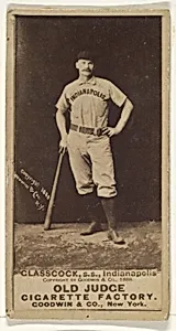 Glasscock, Shortstop, Indianapolis, from the Old Judge series (N172) for Old Judge Cigarettes by Goodwin & Company