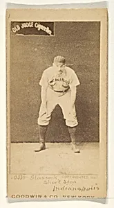 Glasscock, Shortstop, Indianapolis, from the Old Judge series (N172) for Old Judge Cigarettes by Goodwin & Company