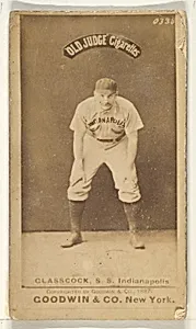 Glasscock, Shortstop, Indianapolis, from the Old Judge series (N172) for Old Judge Cigarettes by Goodwin & Company