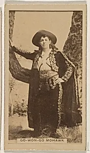 Go-Won-Go Mohawk, from the Actresses series (N245) issued by Kinney Brothers to promote Sweet Caporal Cigarettes by Kinney Brothers Tobacco Company