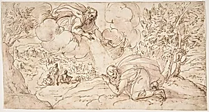 God the Father Appearing to a Kneeling Figure