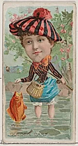Golden Carp, from the series Fishers and Fish (N74) for Duke brand cigarettes by W. Duke, Sons & Co.|Knapp & Company