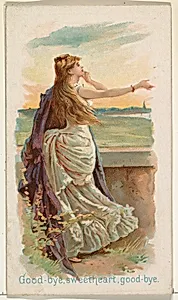 Good Bye, Sweetheart, Good Bye, from the Illustrated Songs series (N116) issued by W. Duke, Sons & Co. to promote Honest Long Cut Tobacco by George S. Harris & Sons|American Tobacco Company|W. Duke, Sons & Co.