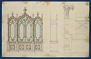 Gothic Bookcase, from Chippendale Drawings, Vol. II