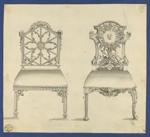 Gothick [Gothic] Chairs, in Chippendale Drawings, Vol. I