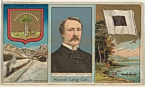 Governor Church, Dakota Territory, from "Governors, Arms, Etc." series (N133-1), issued by Duke Sons & Co. by W. Duke, Sons & Co.