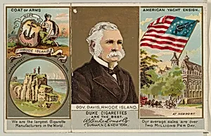 Governor Davis, Rhode Island, from "Governors, Arms, Etc." series (N133-2), issued by Duke Sons & Co. by W. Duke, Sons & Co.