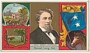 Governor Gray, Indiana, from "Governors, Arms, Etc." series (N133-1), issued by Duke Sons & Co. by W. Duke, Sons & Co.