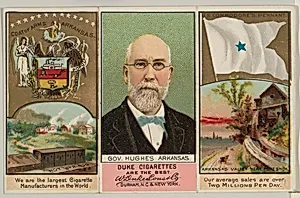 Governor Hughes, Arkansas, from "Governors, Arms, Etc." series (N133-2), issued by Duke Sons & Co. by W. Duke, Sons & Co.