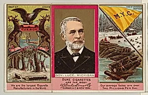 Governor Luce, Michigan, from "Governors, Arms, Etc." series (N133-2), issued by Duke Sons & Co. by W. Duke, Sons & Co.