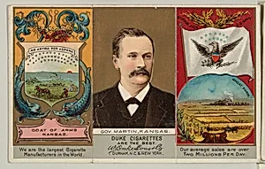 Governor Martin, Kansas, from "Governors, Arms, Etc." series (N133-2), issued by Duke Sons & Co. by W. Duke, Sons & Co.