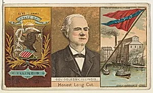 Governor Oglesby, Illinois, from "Governors, Arms, Etc." series (N133-1), issued by Duke Sons & Co. by W. Duke, Sons & Co.