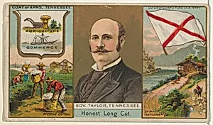 Governor Taylor, Tennessee, from "Governors, Arms, Etc." series (N133-1), issued by Duke Sons & Co. by W. Duke, Sons & Co.