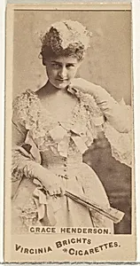 Grace Henderson, from the Actors and Actresses series (N45, Type 1) for Virginia Brights Cigarettes by Allen & Ginter