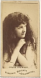 Grace Stewart, from the Actors and Actresses series (N45, Type 1) for Virginia Brights Cigarettes by Allen & Ginter
