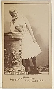 Grace Stewart, from the Actors and Actresses series (N45, Type 6) for Virginia Brights Cigarettes by Allen & Ginter