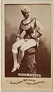 Grace Stewart, from the Actors and Actresses series (N45, Type 6) for Virginia Brights Cigarettes by Allen & Ginter