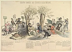 Grand Course au Clocher Académique, No. 5 by J. J. Grandville|Aubert et Cie|Bauger et Cie