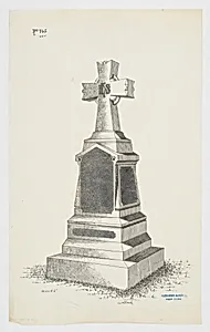 Grave Monument with Cross, No. 745