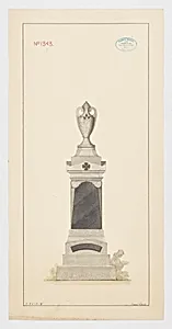 Grave Monument with Vase, No. 1343