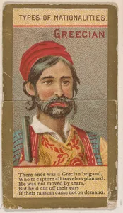 Greecian, from Types of Nationalities (N240) issued by Kinney Bros.