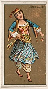 Greek Waltz, from National Dances (N225, Type 1) issued by Kinney Bros. by Kinney Brothers Tobacco Company