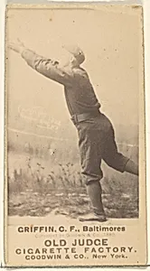 Griffin, Center Field, Baltimore Orioles, from the Old Judge series (N172) for Old Judge Cigarettes by Goodwin & Company