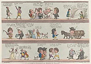 Grotesque Borders for Rooms & Halls by Thomas Rowlandson|George Murgatroyd Woodward|Rudolph Ackermann, London
