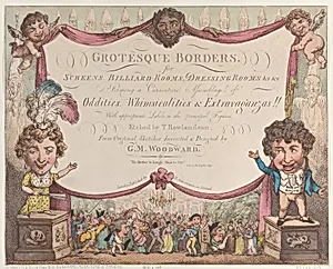 Grotesque Borders for Screens, Billiard Rooms, Dressing Rooms, &c &c by Thomas Rowlandson|Rudolph Ackermann, London|George Murgatroyd Woodward