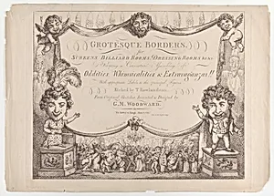 Grotesque Borders for Screens, Billiard Rooms, Dressing Rooms, &c &c by Thomas Rowlandson|George Murgatroyd Woodward|Rudolph Ackermann, London