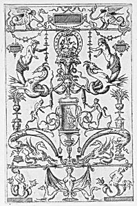 Grotesque Panel by Jacques Androuet Du Cerceau
