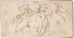 Group of Five Male Figures in Half-length