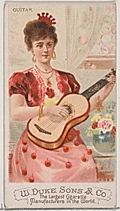 Guitar, from the Musical Instruments series (N82) for Duke brand cigarettes by W. Duke, Sons & Co.|Schumacher & Ettlinger