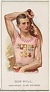 Gus Hill, Champion Club Swinger, from World's Champions, Series 2 (N29) for Allen & Ginter Cigarettes by Lindner, Eddy & Claus|Allen & Ginter