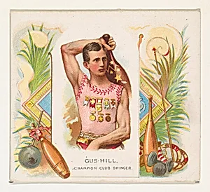 Gus Hill, Champion Club Swinger, from World's Champions, Second Series (N43) for Allen & Ginter Cigarettes by Lindner, Eddy & Claus|Allen & Ginter