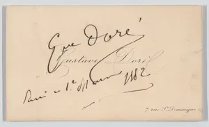 Gustave Doré, calling card