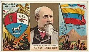 Guzman Blanco, President of Venezuela, from the Rulers, Flags, and Coats of Arms series (N126-1) issued by W. Duke, Sons & Co. by W. Duke, Sons & Co.