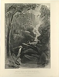 Haines Falls, Catskill Mountains by Joseph Ives Pease|William (Wilhelm) Momberger