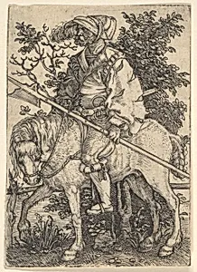 Halberdier on Horseback