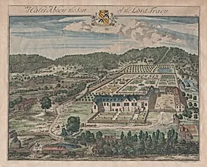 Hales Abbey, The Seat of Lord Tracy, plate 247 from "The Ancient and Present State of Gloucestershire" by William Tracy, 4th Viscount Tracy|Johannes Kip