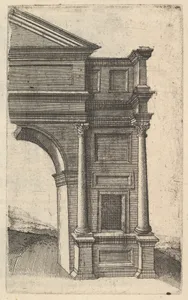 Half of an Arch [Porta Antonae] from the series 'Ruinarum variarum fabricarum delineationes pictoribus caeterisque id genus artificibus multum utiles'